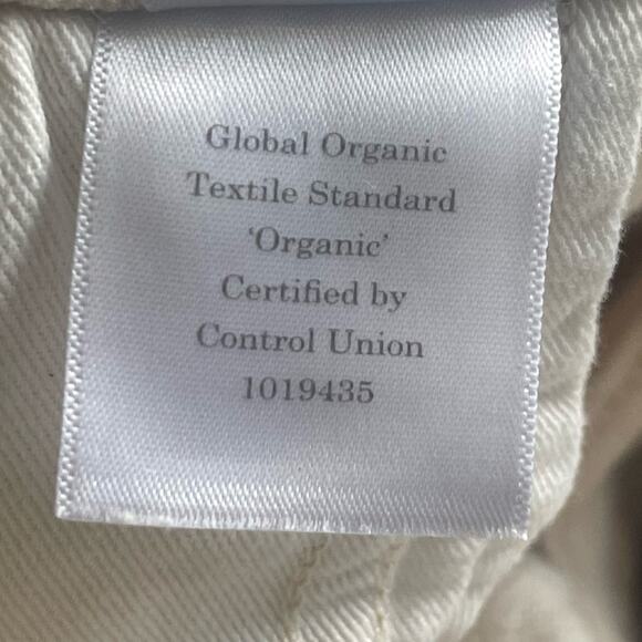 Everlane The Original Cheeky Jean, Cream, Organic Cotton, Casual, Plus, 34 - Picture 9 of 10